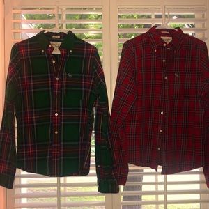 Set of two Abercrombie and Fitch button downs